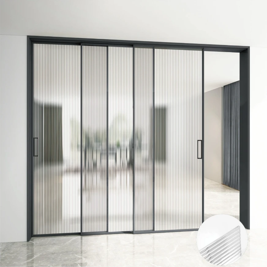 Le mouvement des portes synchronisées